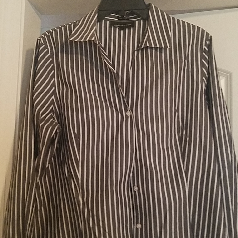 Jones New York Stripped Blouse